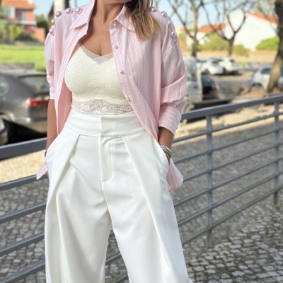 Calças AVENTURERA (LUMINA) - pérola