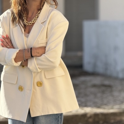 Blazer CREMALLERA (MOCHY) - branco