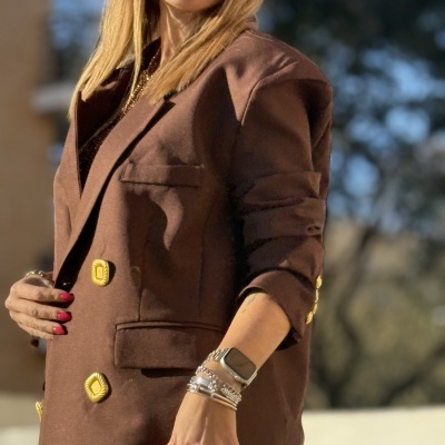 Blazer CREMALLERA (MOCHY) - castanho