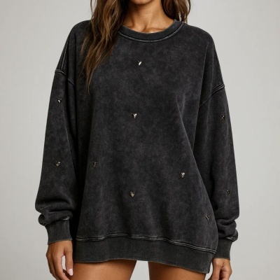 Sweat YA SE TERMINÓ (MOCHY) - cinza escuro