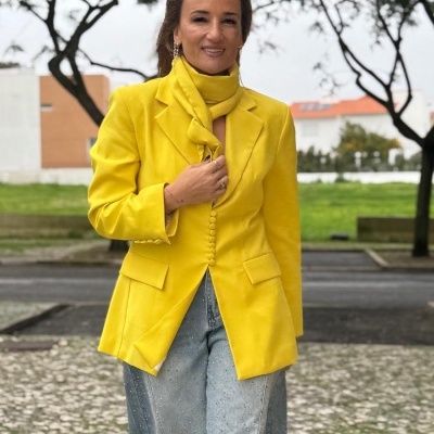 Blazer EN TUS MANOS (LUMINA) - amarelo