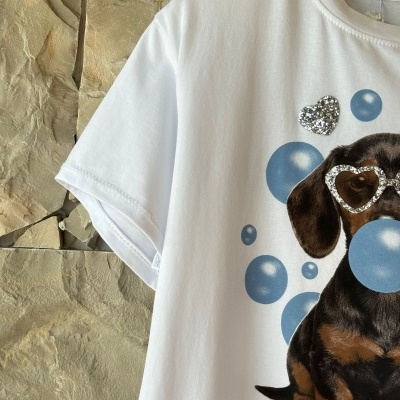 T-shirt GAFAS PLATA