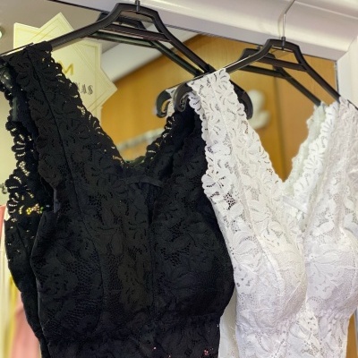 Top renda (alça larga) - JAZMÍN