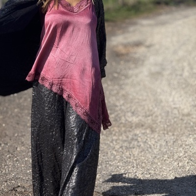 Calças ME PONGO BORRACHA - prata