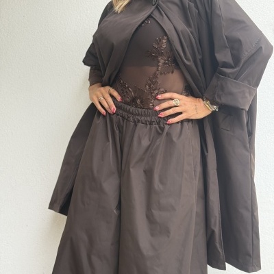 Gabardina ENCANTO - castanho