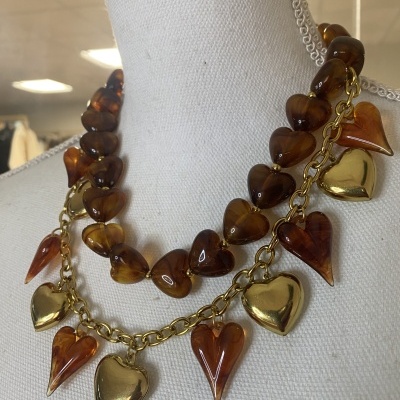 Colar PARA SIEMPRE - tons castanhos