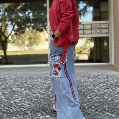 Calças ABRIENDO EL CAMINO- azul ganga