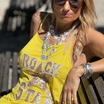 Vestido ROCK amarelo