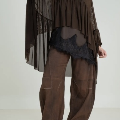 Túnica LENCERO - castanho