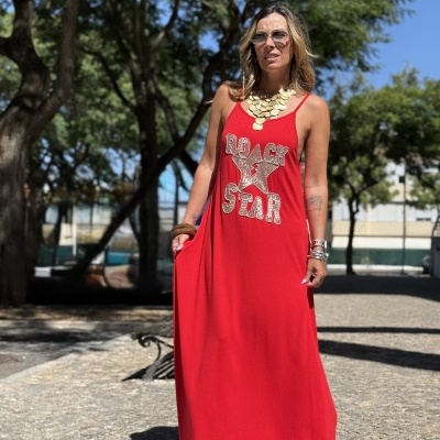 Vestido ROCK vermelho