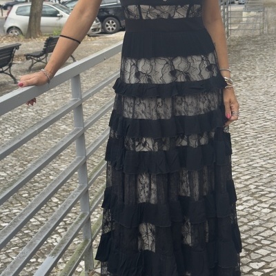 Vestido LARGO - preto