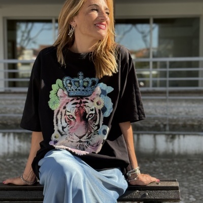 T-shirt STRASS CORONA