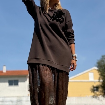 Vestido LA NIÑA - castanho