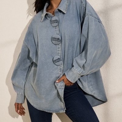 Camisa/Casaco YO x TÍ - azul ganga