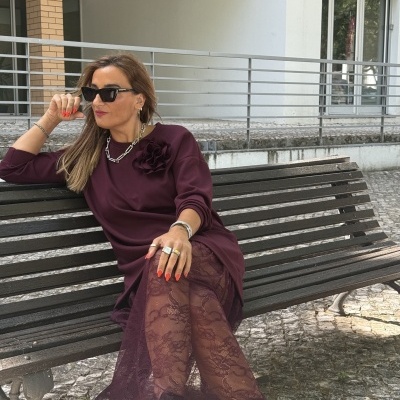 Vestido LA NIÑA - bordeaux