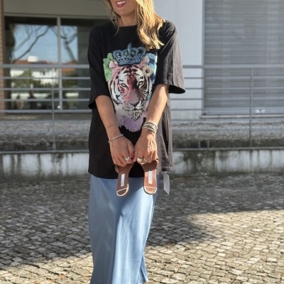T-shirt STRASS CORONA