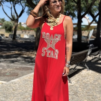 Vestido ROCK vermelho