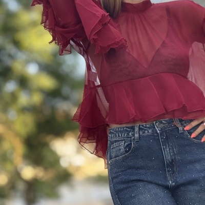 Blusa NO DUDARIA - bordeaux