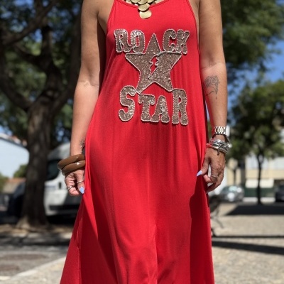 Vestido ROCK vermelho