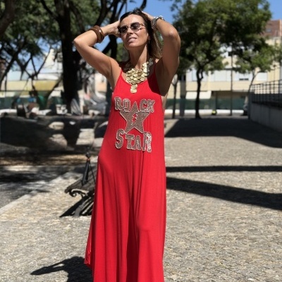 Vestido ROCK vermelho