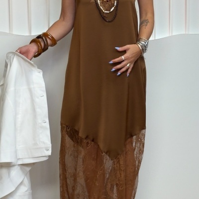 Vestido ROSALÍA - caramelo