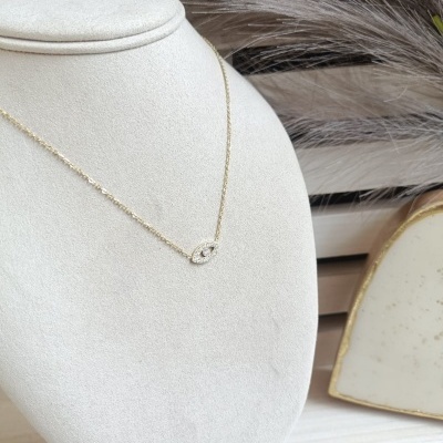 Colar Eye com Zircônias