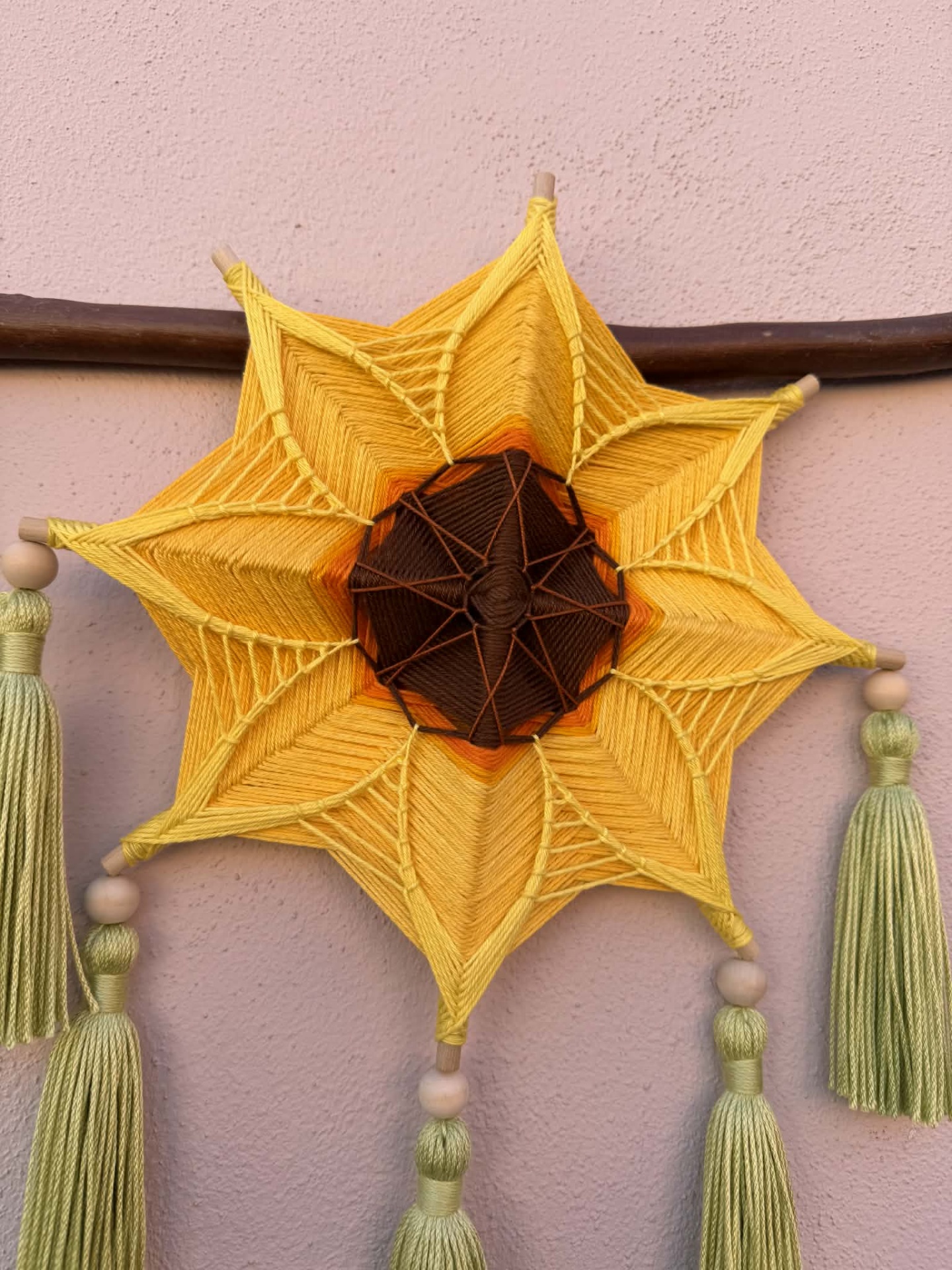 MANDALA 8 PONTAS - Girassol