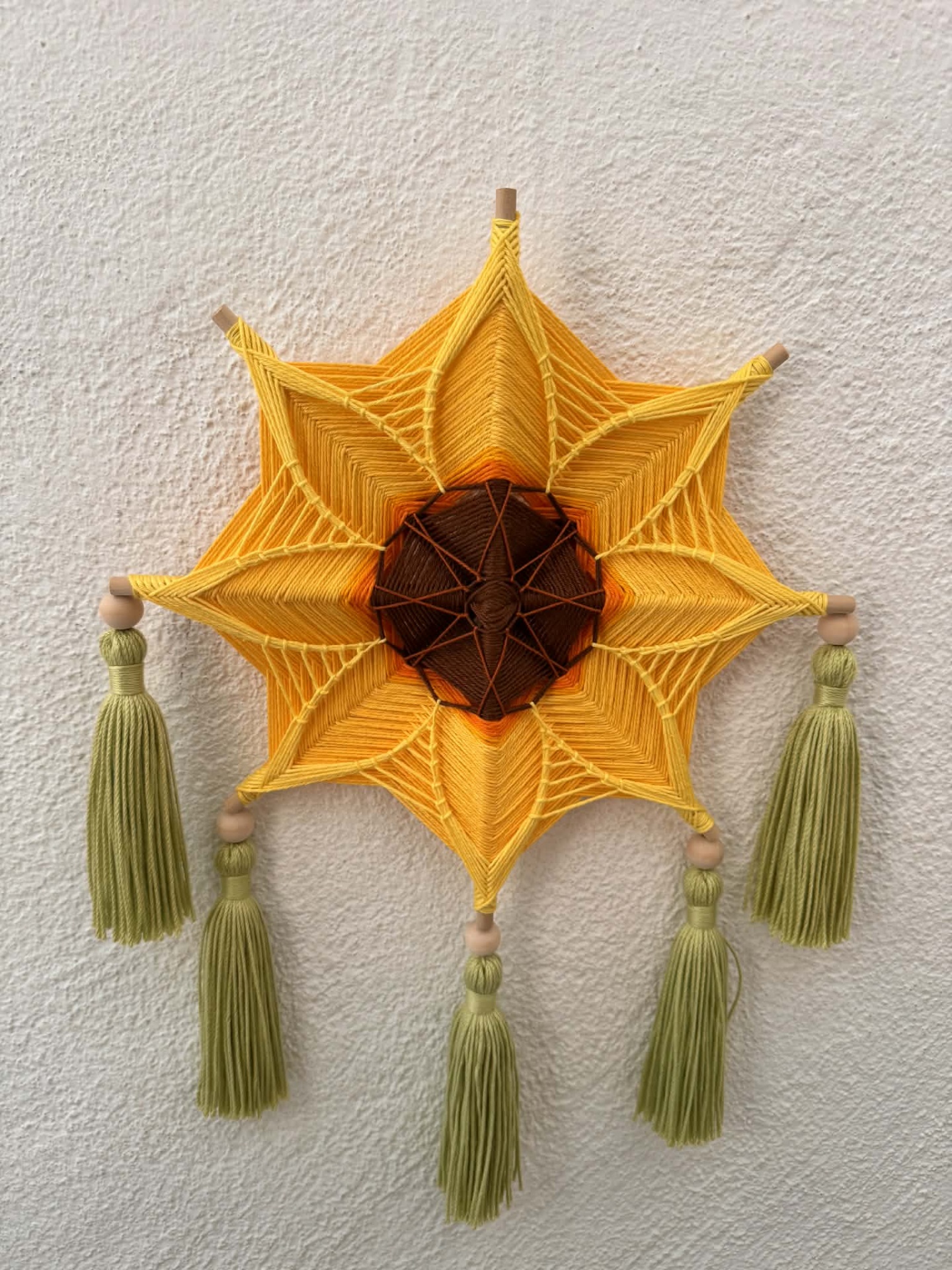 MANDALA 8 PONTAS - Girassol