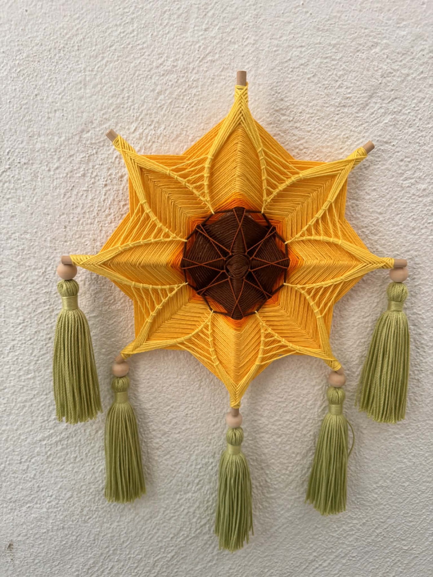 MANDALA 8 PONTAS - Girassol