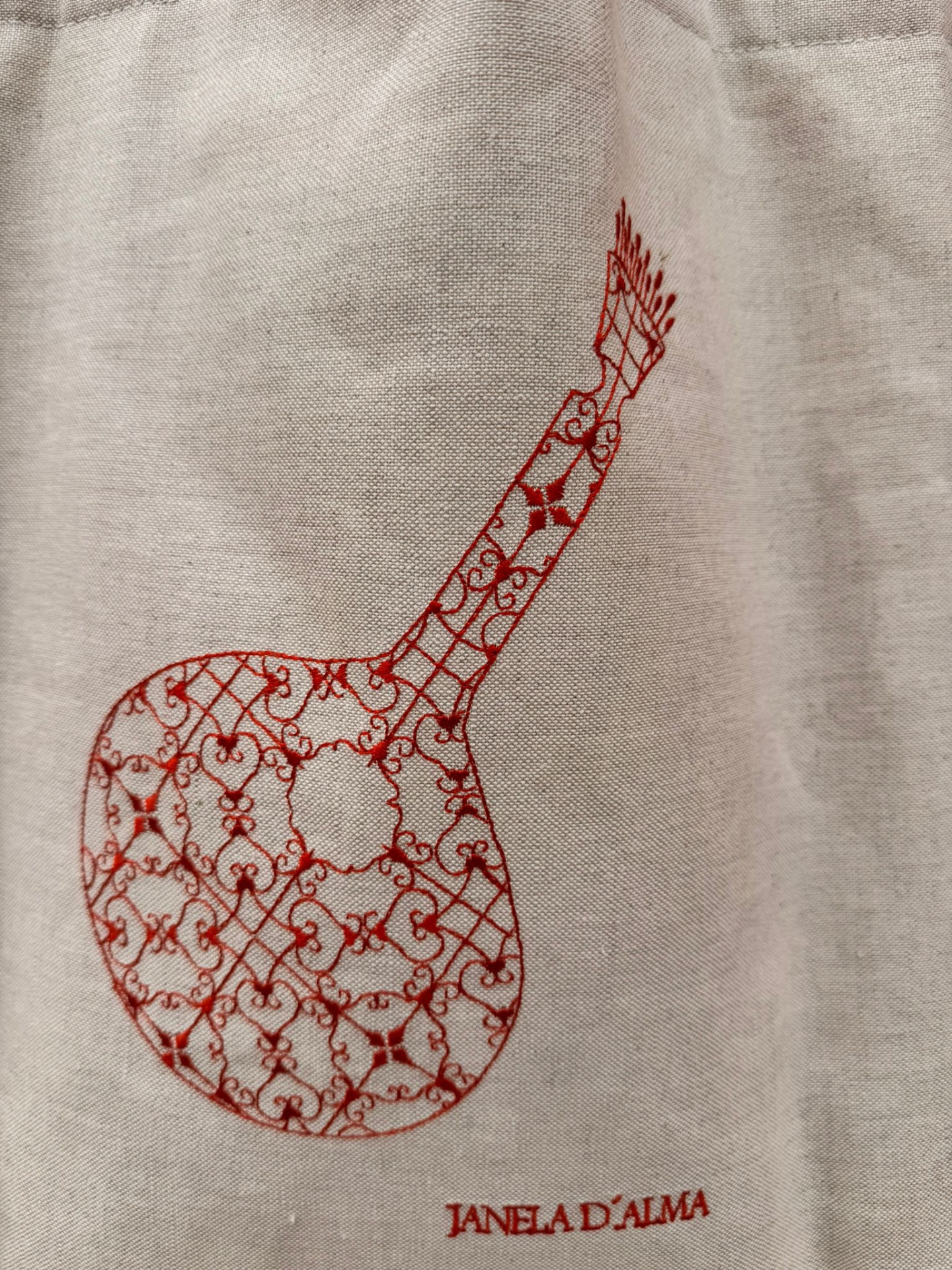 TOTE BAG côr natural - Guitarra Portuguesa