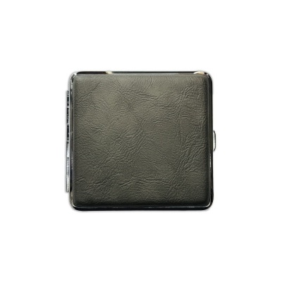 Cigarreira de  Metal e Pele