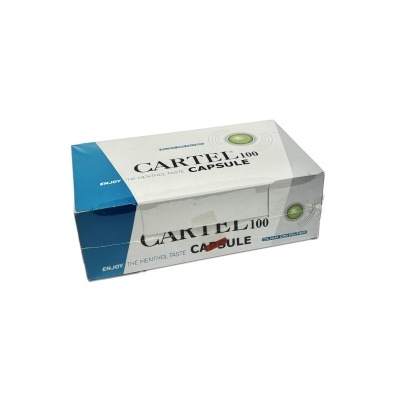 100 Tubos Cartel Com Capsula Mentol