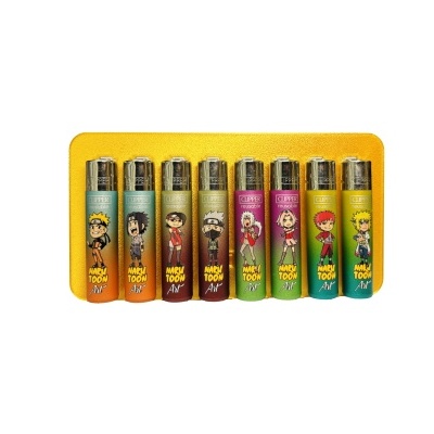 Coleção 8 Isqueiros Clipper Naruto Baby