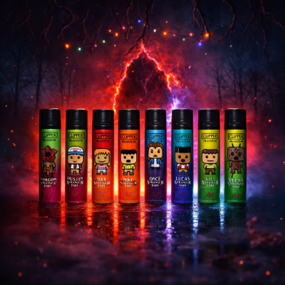 Coleção 8 Isqueiros Clipper Strangers Things Baby