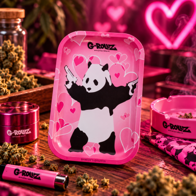 Tabuleiro G-Rollz Médio Bansky´s Graffiti "Panda Gunnin"