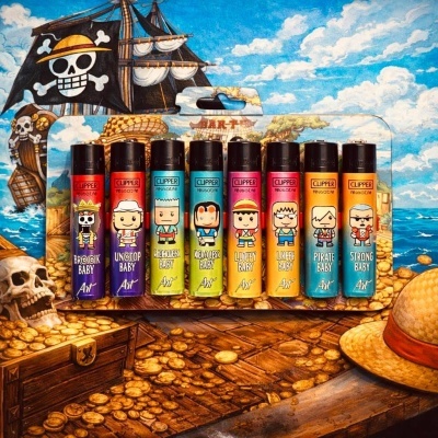 Coleção 8 Isqueiros Clipper One Piece