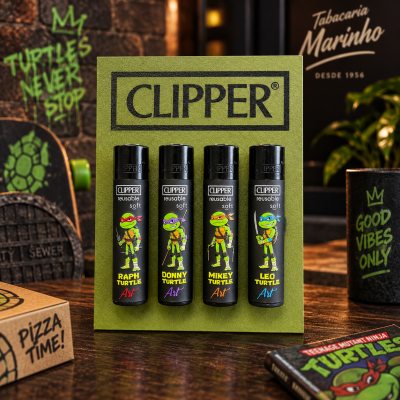 Clipper Turtle – Coleção 4 Isqueiros