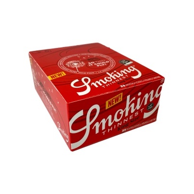 Mortalha Smoking Vermelha King Size + Filtros