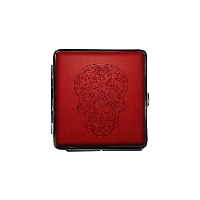 Cigarreira de Metal e Pele