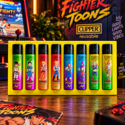 Clipper Fighter Toons – Coleção 8 Isqueiros