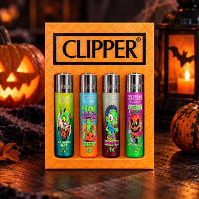 Expositor Clipper 4 Isqueiros – Halloween Creepy Art