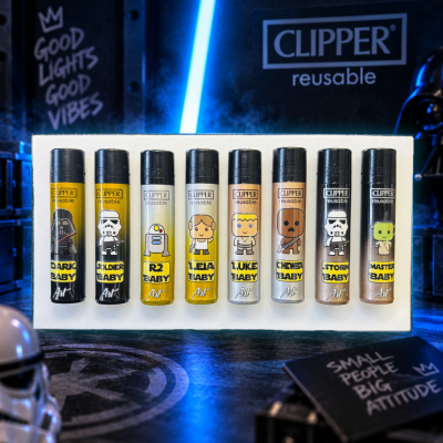 Coleção 8 Isqueiros Clipper Star Wars Baby