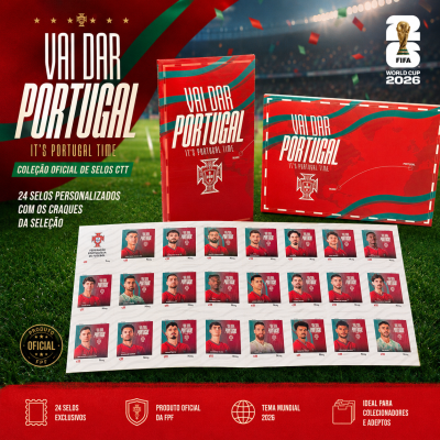 Selos CTT "Vai Dar Portugal" Coleção Oficial FPF