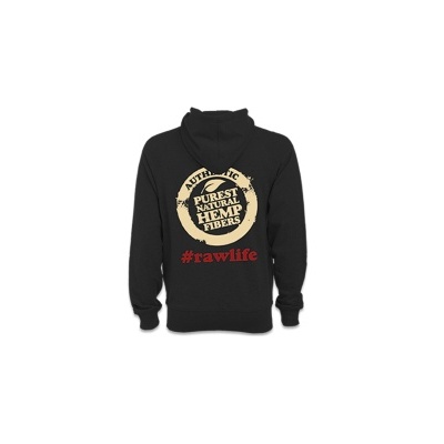 Hoodie RAW Preta Stamp Edition