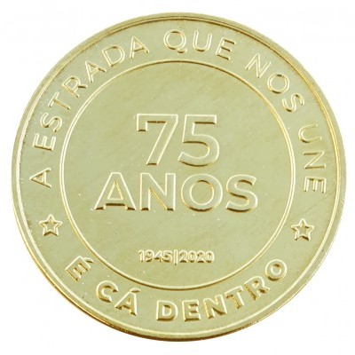Moeda Oficial Comemorativa dos 75 Anos da Estrada Nacional 2