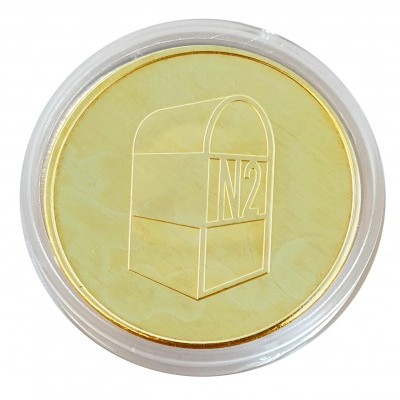 Moeda Oficial Comemorativa dos 75 Anos da Estrada Nacional  2 C/ cápsula protetora