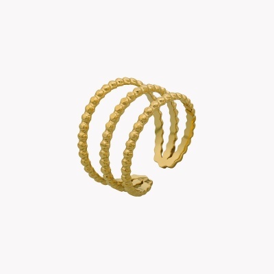 Anél ajustável com triplo aro