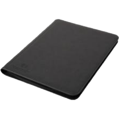 TreasureWise - 9 Pocket WiseGuard Zip Toploader Binder - Black