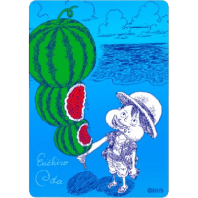 One Piece Natsucomi Watermelon Luffy Metakira Card