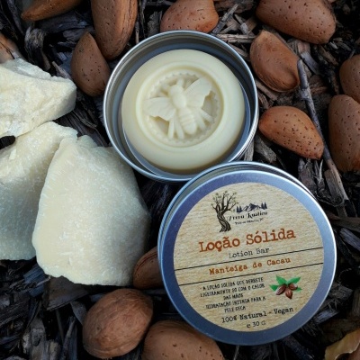 Loção sólida de Manteiga de Cacau